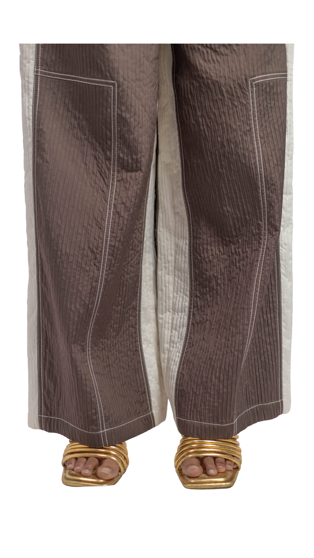 STRUCTURED FLORA SHIRT WITH PANELLED PANTS