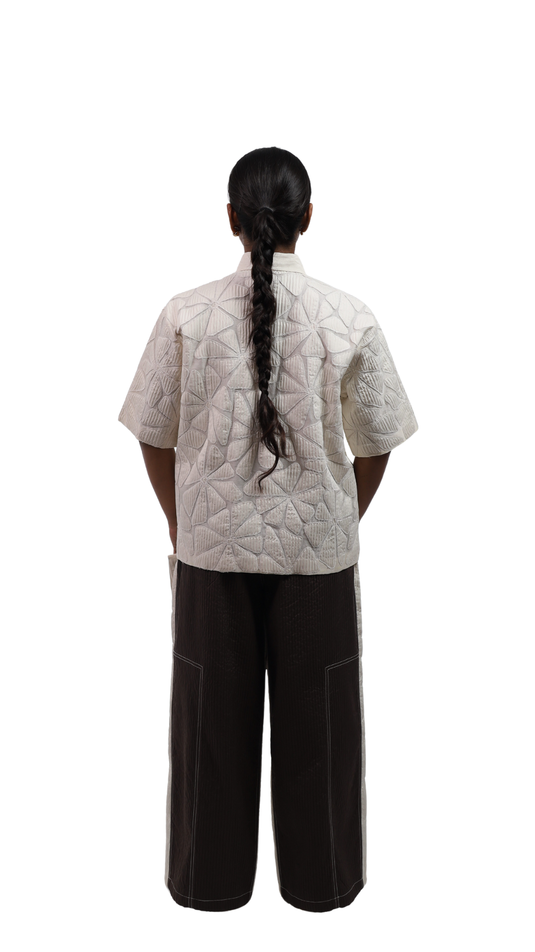 BLOOM SHIRT WITH PANELLED PANTS