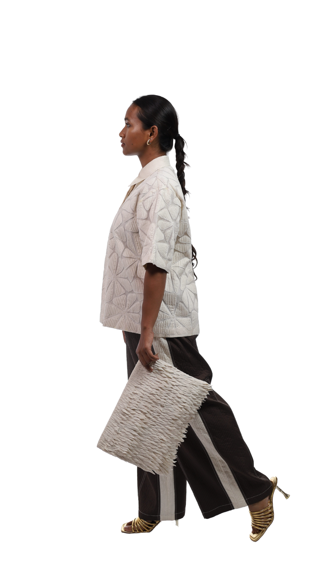 BLOOM SHIRT WITH PANELLED PANTS