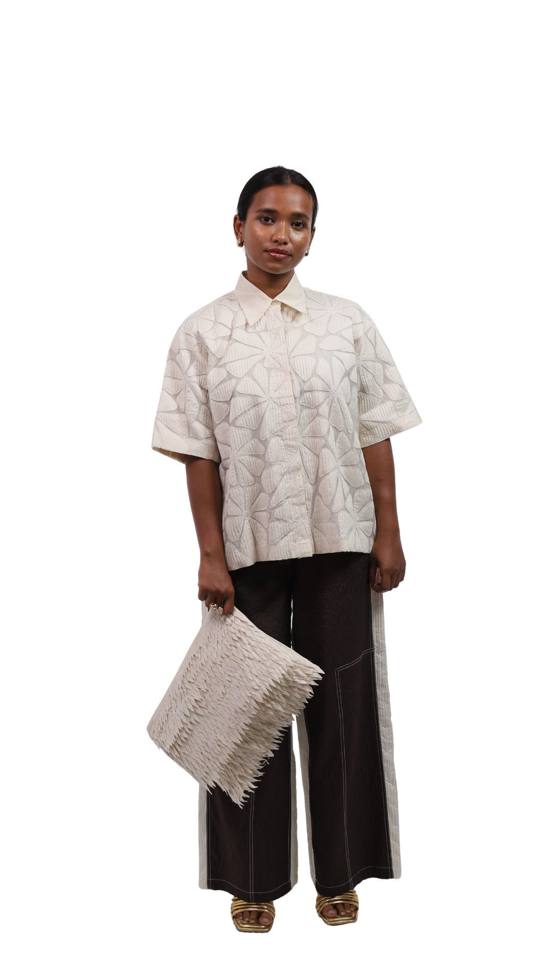 BLOOM SHIRT WITH PANELLED PANTS