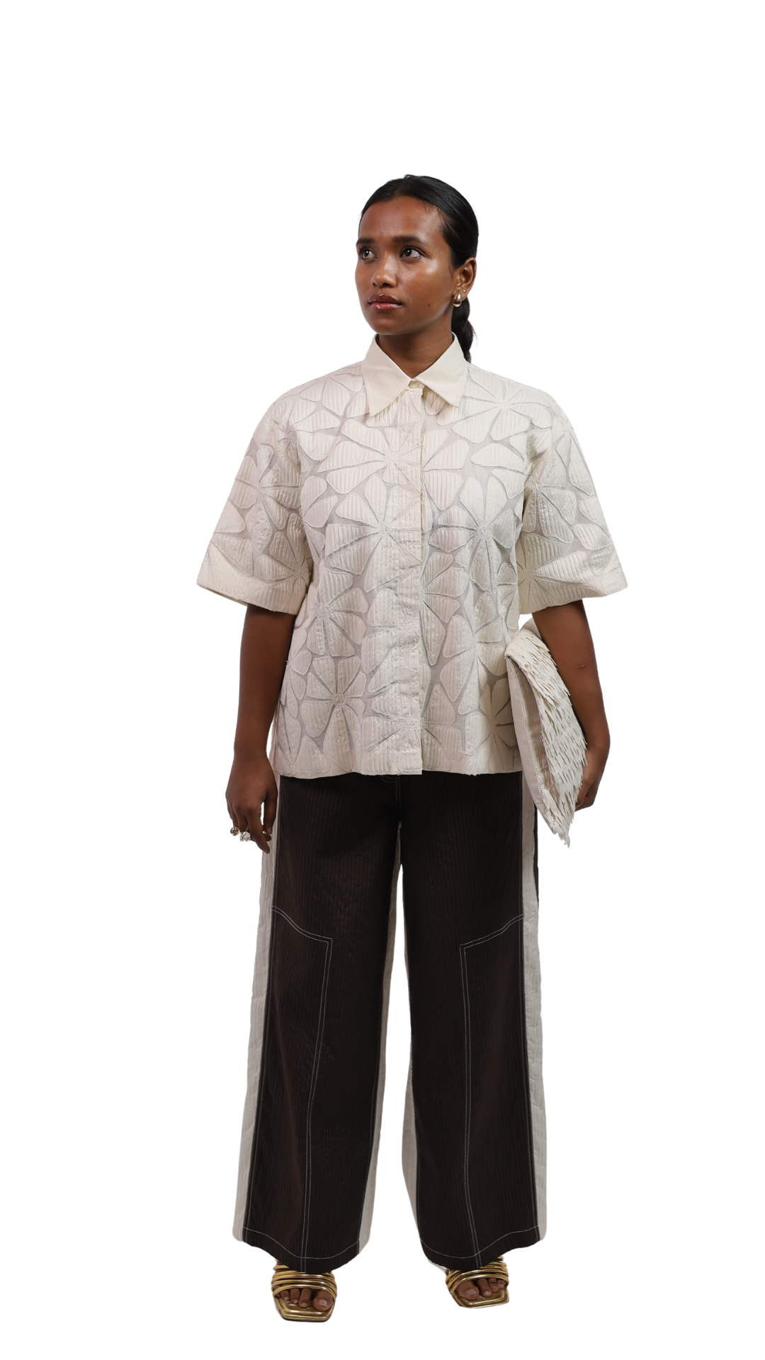 BLOOM SHIRT WITH PANELLED PANTS