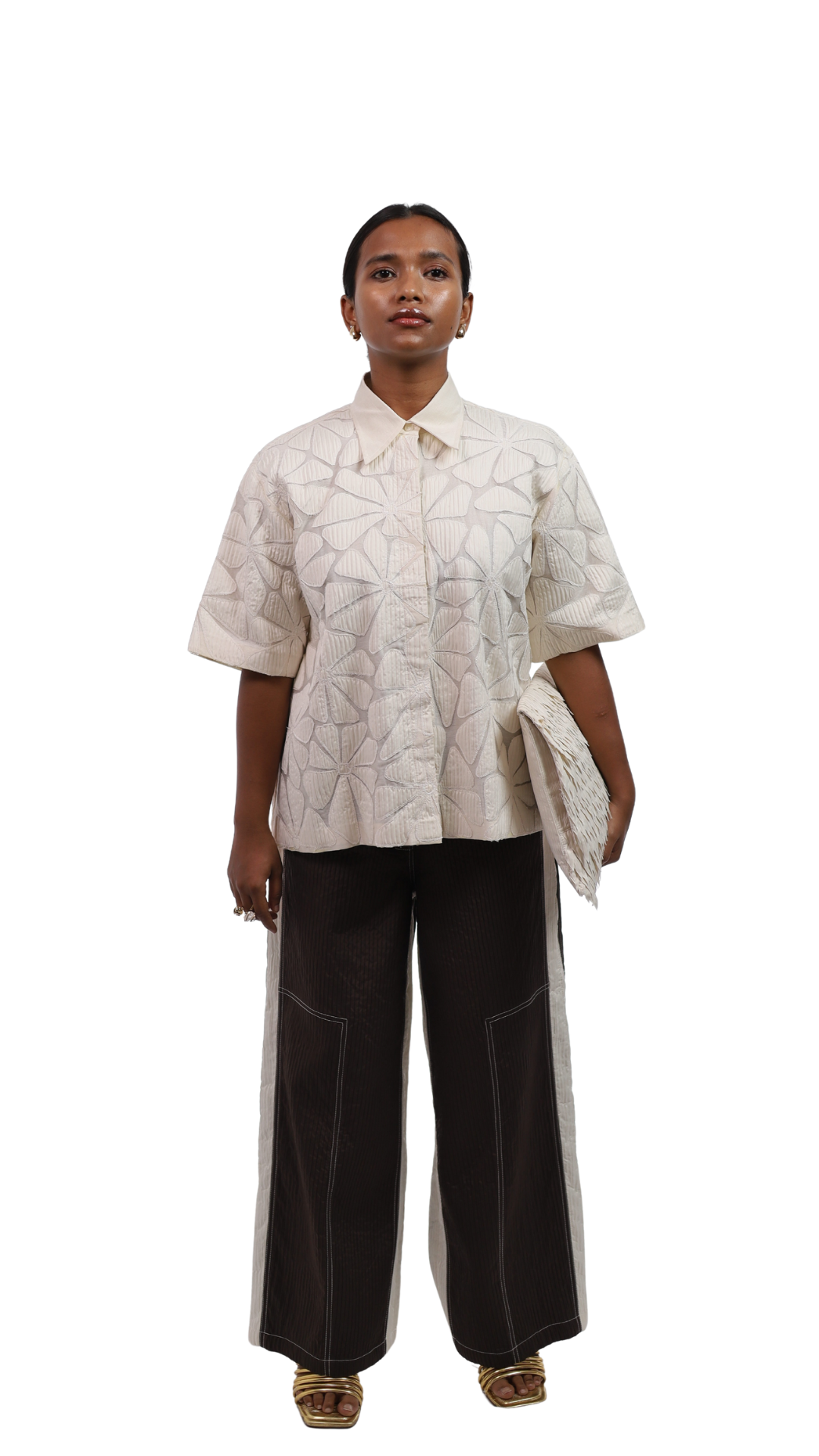 BLOOM SHIRT WITH PANELLED PANTS