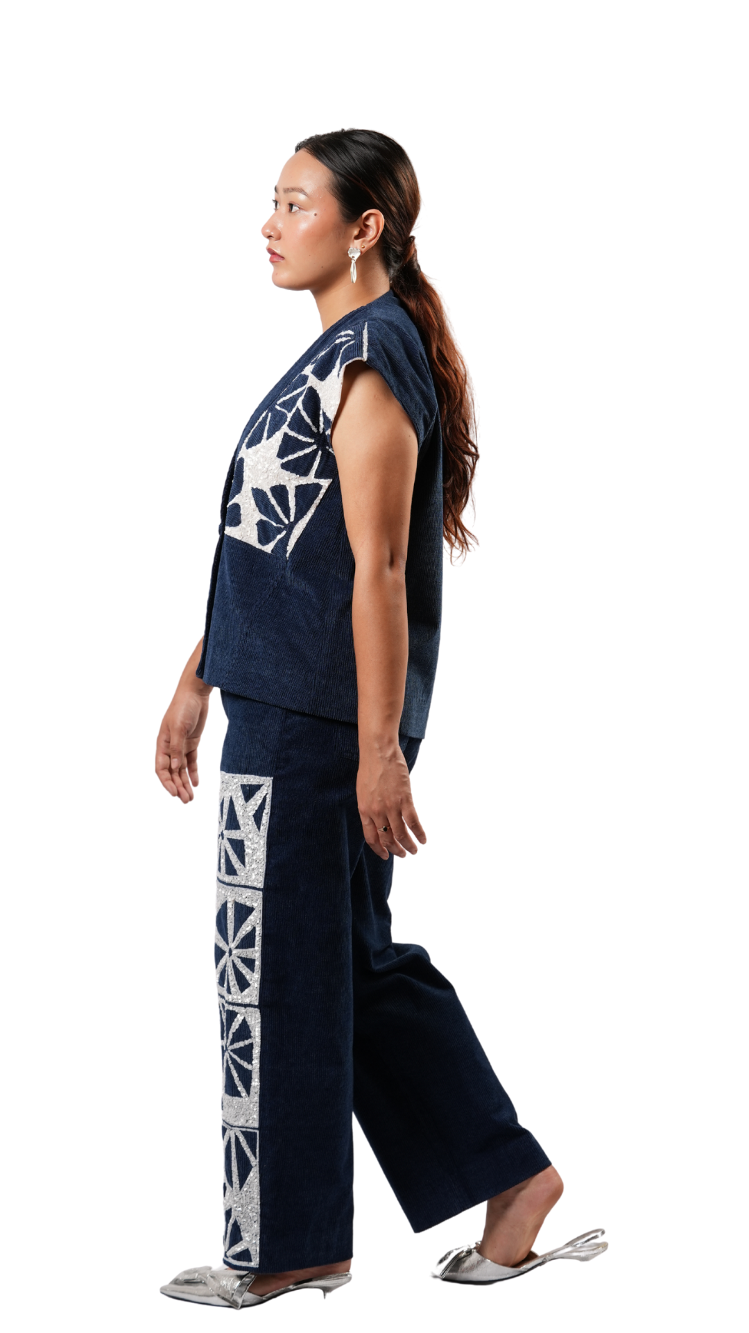 DENIM CHARGE TOP WITH DENIM CHARGE TROUSER
