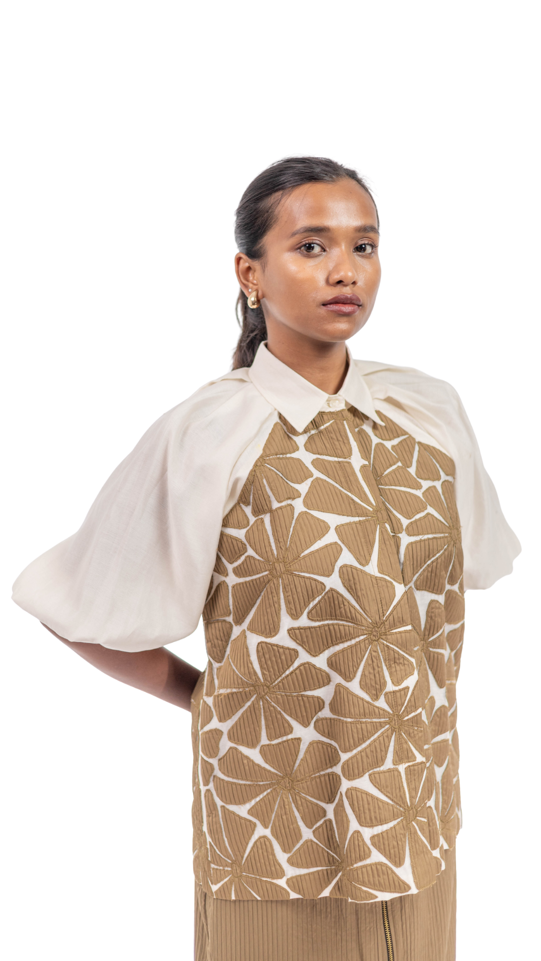 AURORA BLOOM SHIRT WITH SKIRT