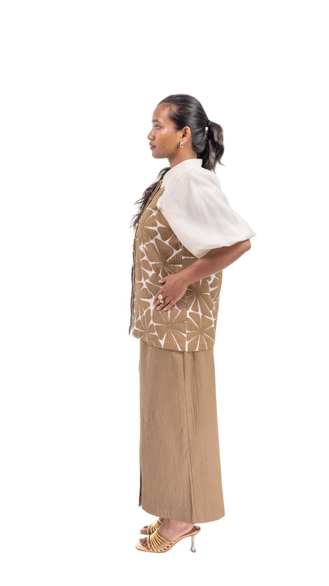 AURORA BLOOM SHIRT WITH SKIRT