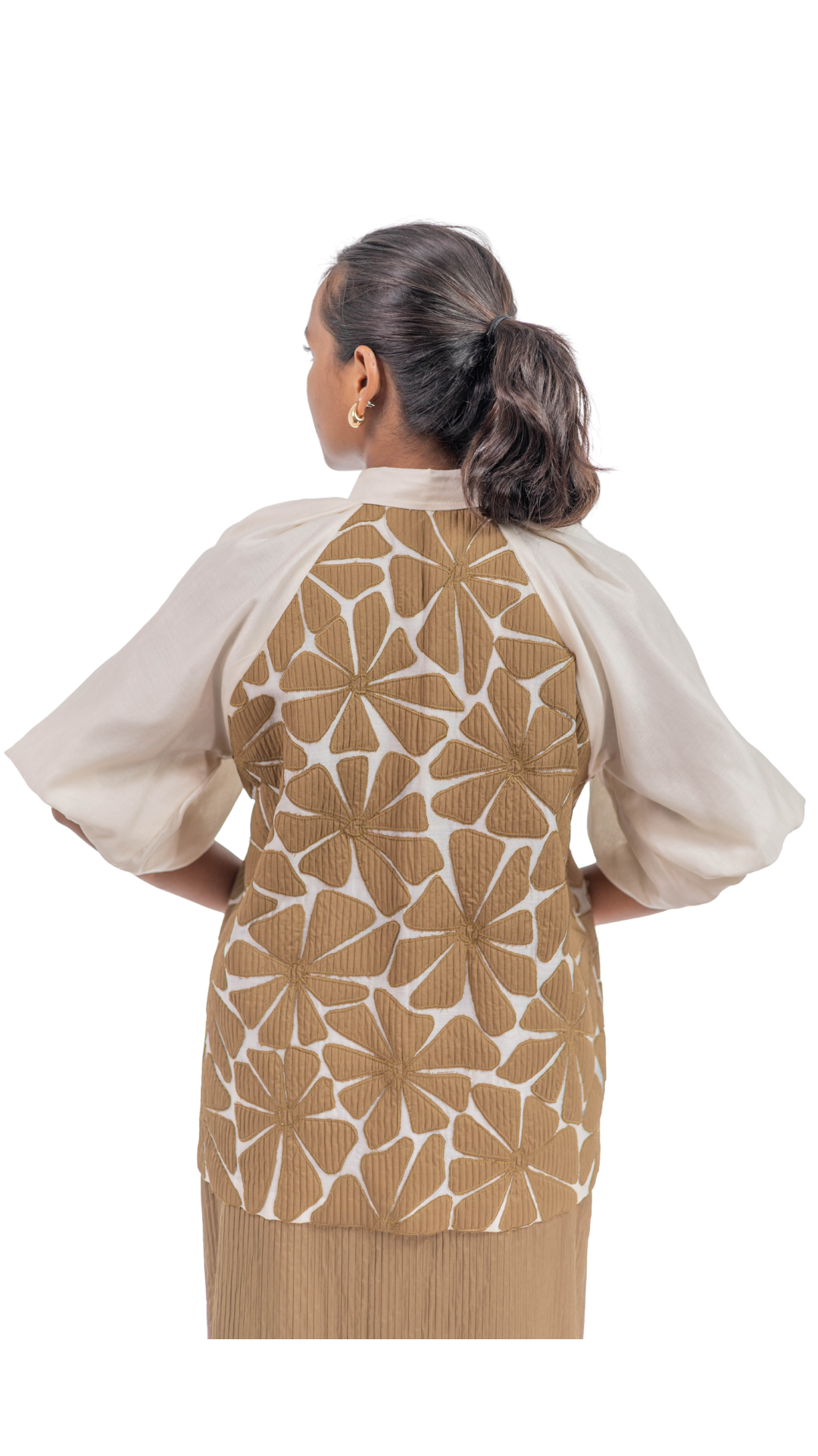AURORA BLOOM SHIRT WITH SKIRT