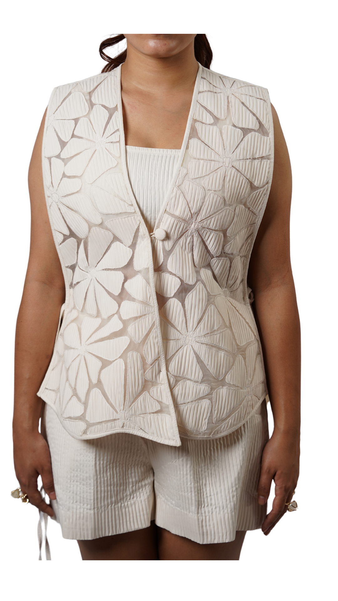 SURFACE BIB WITH BUSTIER AND SHORTS