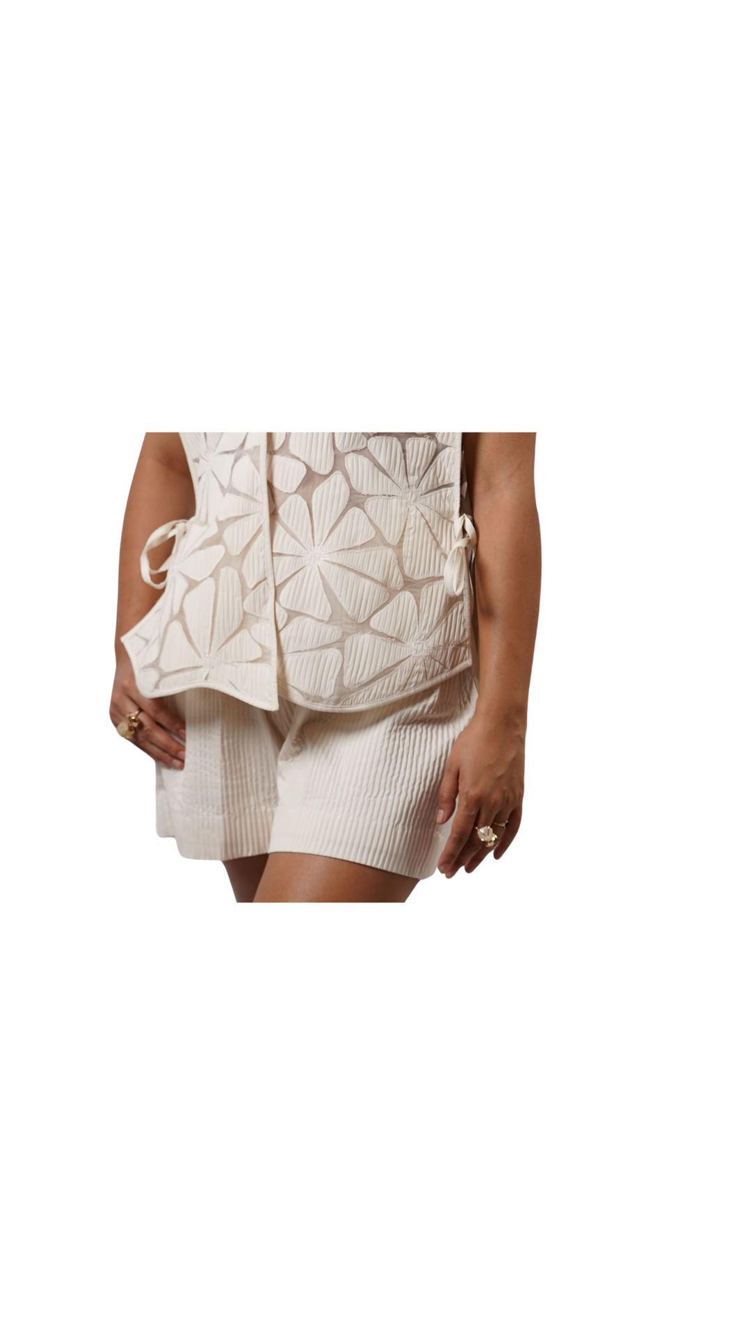 SURFACE BIB WITH BUSTIER AND SHORTS