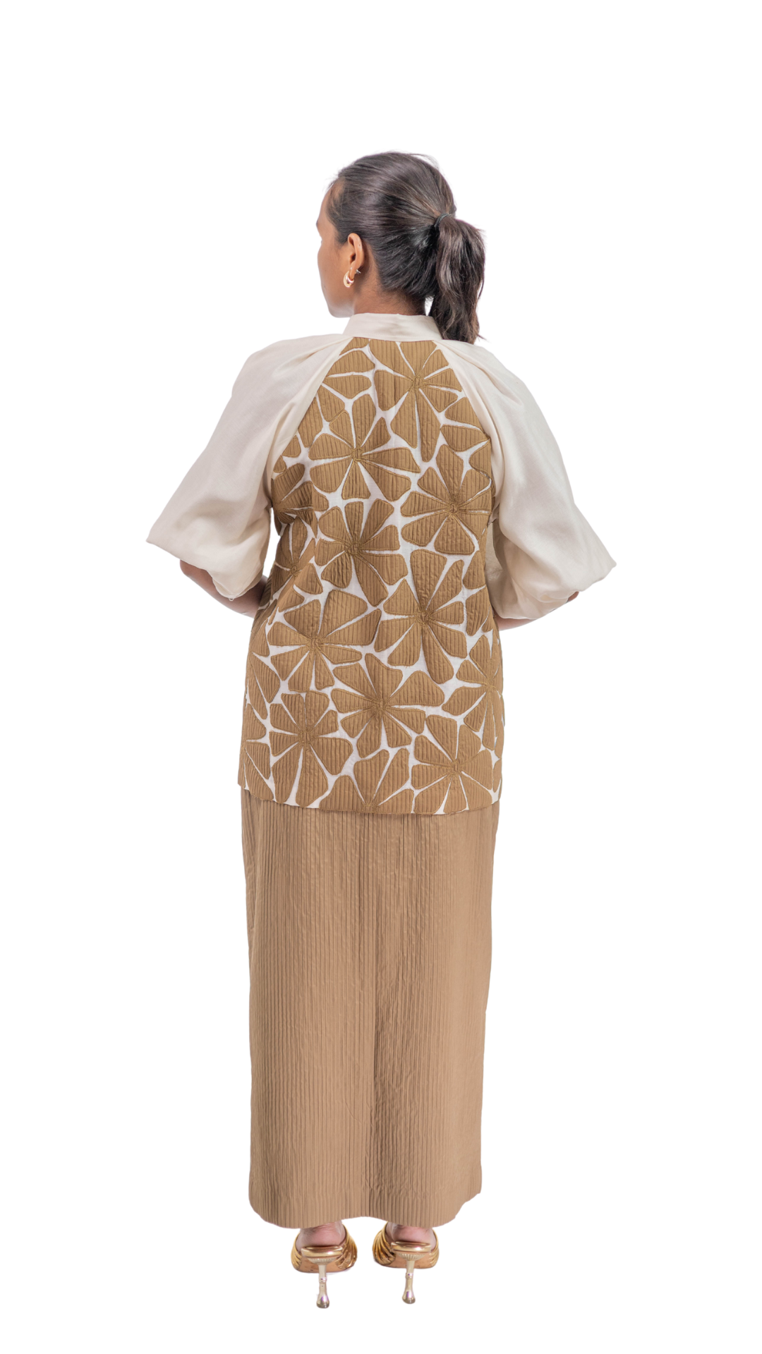AURORA BLOOM SHIRT WITH SKIRT