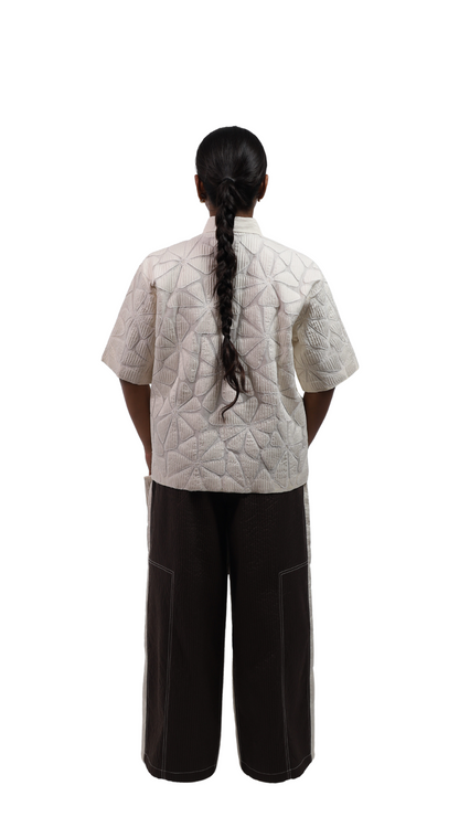 BLOOM SHIRT WITH  PANELLED PANTS