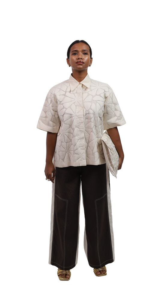 BLOOM SHIRT WITH  PANELLED PANTS