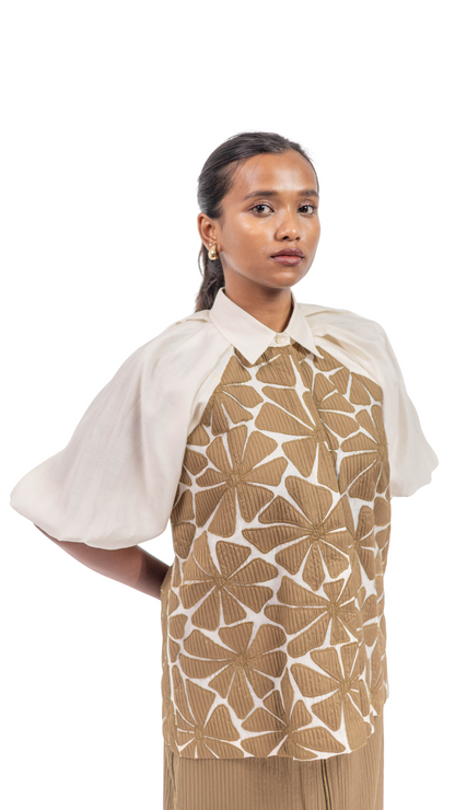 AURORA BLOOM SHIRT  WITH SKIRT